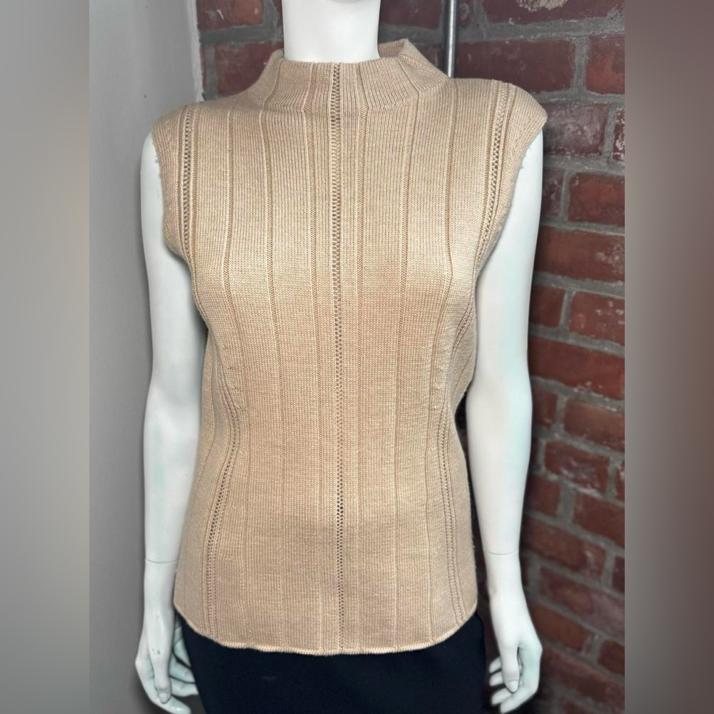 Vintage Escada Beige Knit Top